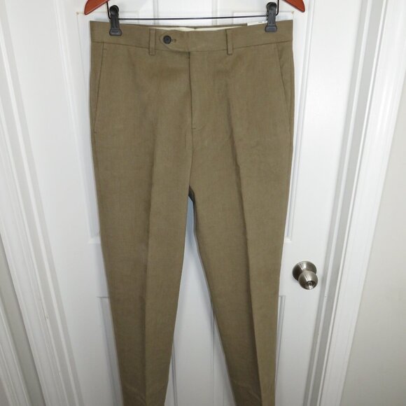 Brooks Brothers 1818 Regent Tessuti Di Sondrio Pants Trouser 33 Unhemmed NWT - Picture 5 of 6